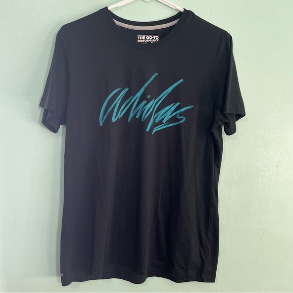 adidas Other - Adidas Go To Performance Logo Black T-Shirt Big Boys Size Large 14/16